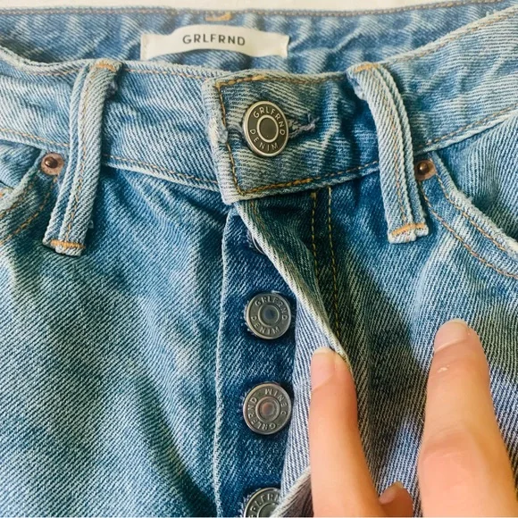 NWT GRLFRND Karolina High Rise Skinny Jeans in A Little More Love 23 - Picture 9 of 15